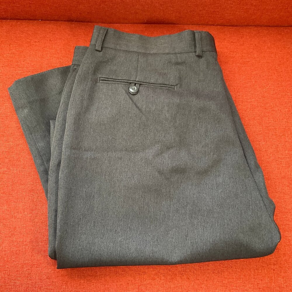 Dark Grey Pleated Dress Pant